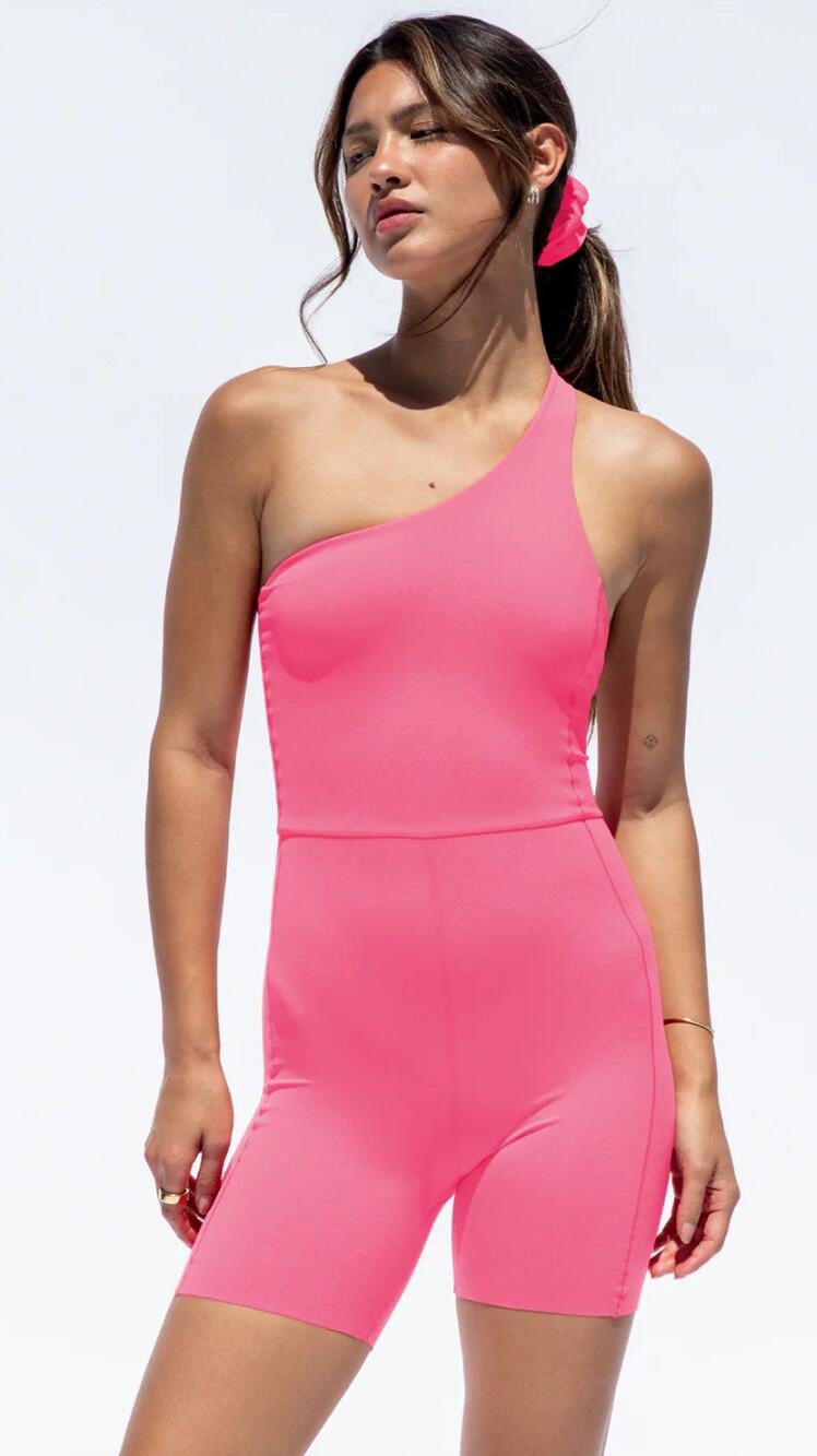Left on Friday pink Shoreline Playsuit